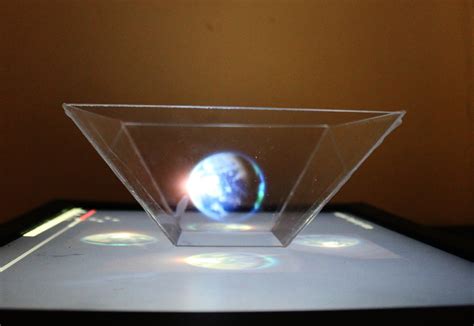 angle glass for hologram.